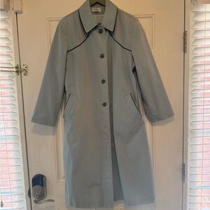 VTG Rainy Daze Chic Gray Trench Coat